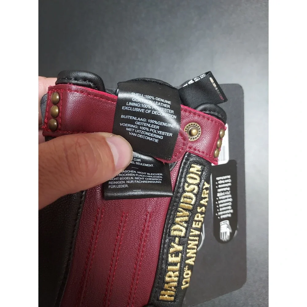 NEW Harley Davidson Motorcycle Gloves Womens Small 120th Anniversary Leather NWT